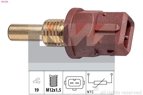 Senzor,temperatura ulei 530 248 KW